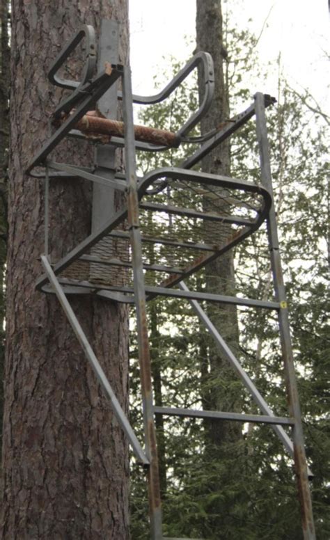Lot 14 Tree Hunting Ladder Stand Ready For Hunting