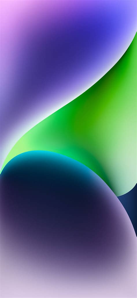 Download Iphone 14 Purple In Green Wallpaper