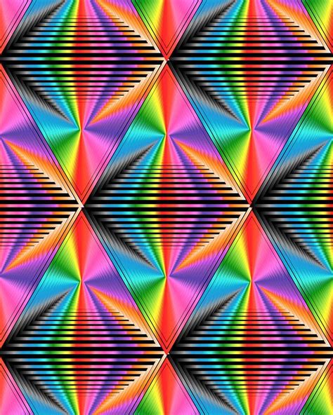 An Abstract Background With Colorful Lines And Shapes In The Form Of A