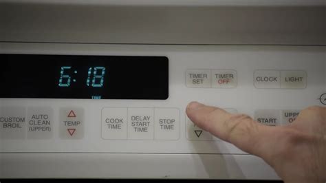 Next to the clock numbers it reads opn. How to Set Time on Oven Clock - YouTube