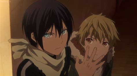 Yato And Yukine People Kissing Noragami Anime Anime Screenshots That