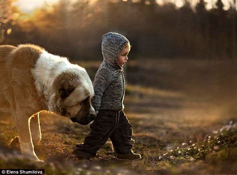 Pphotographs Of Big Dogs Treating Little Kids As Though They Were Their