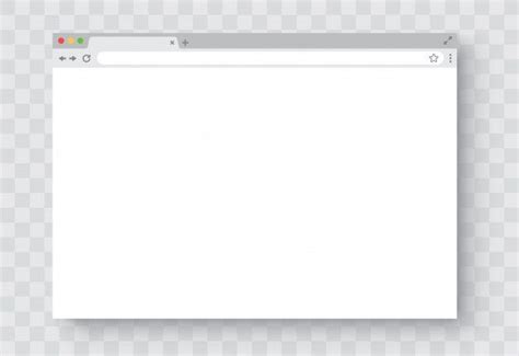 Browser Window Realistic Blank Browser Premium Vector Freepik