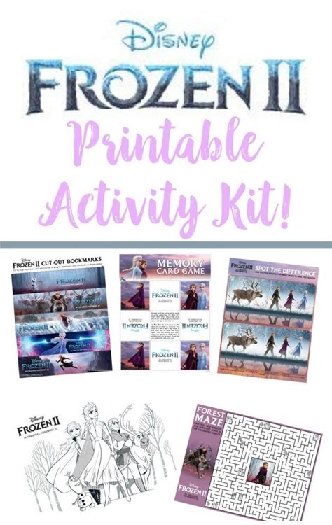 Frozen 2 Printable Activity Kit Activity Kits Disney Activities