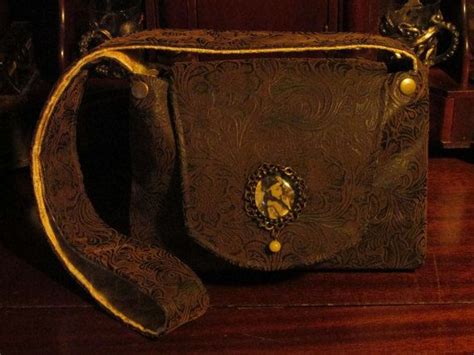 Victorian Gibson Girl Messengershoulder Bag In Brown Faux Etsy