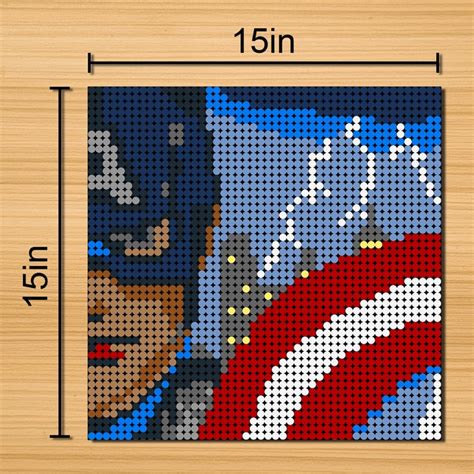 Captain America Pixel Art Archives - MOC Brick Land