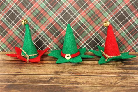 Tiny Felt Elf Hat Christmas Holiday Ornament Bowl Filler Doll Etsy