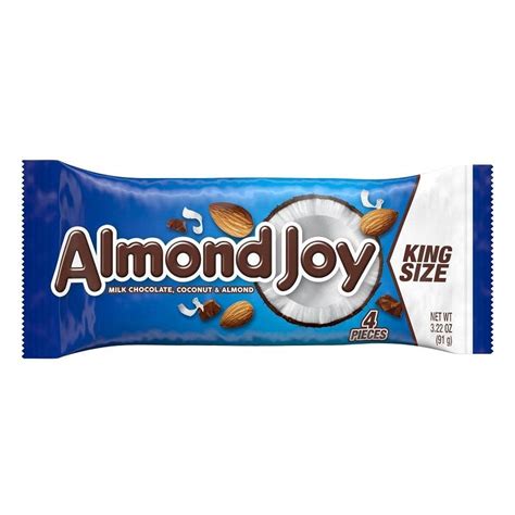 Almond Joy King Size Chocolate Bar With Coconut The Home Depot