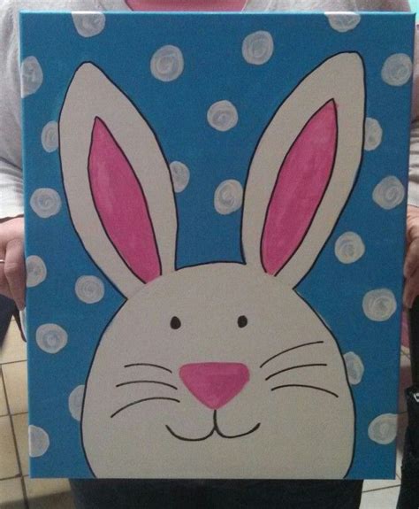 Easter Bunny Canvas Painting Paint For Fun Pinterest Easter