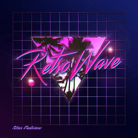 New Retro Wave Synthwave Neon 1980s Typography