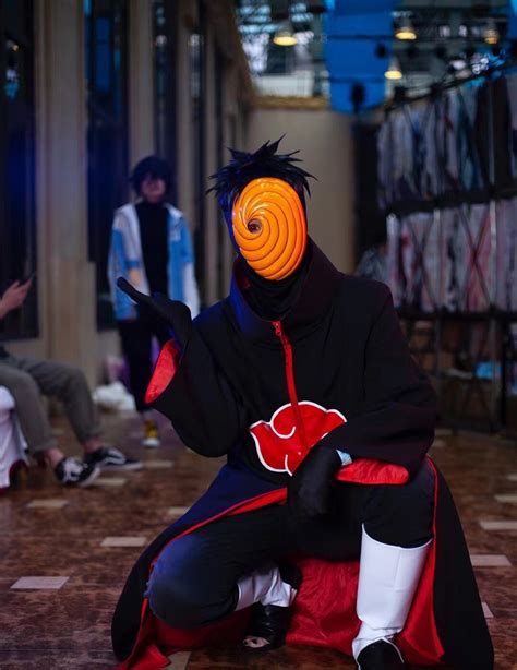 Naruto Akatsuki Tobi Aka Obito Uchiha Mask Halloween Anime Cosplay
