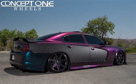 Stanced Out Dodge Charger Takes Advantage Of Cameleo Paint And Custom