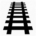Train Tracks Icon Rail Railway Railroad Clipart