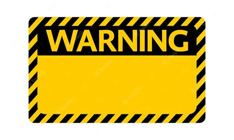 Premium Vector Warning Sign Blank Warning Sign On White Background