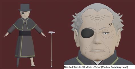 Naruto Boruto 3d Model Victor Medic Company By Chakrawarrior2012 On