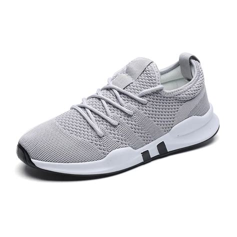 Lightweight Sneakers Mens Shoes Sport Trainers White Breathable Soft