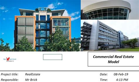 Commercial Real Estate Excel Model Template Eloquens