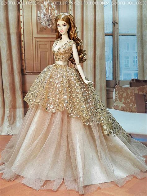 New Dress For Sell Efdd Doll Dress Barbie Gowns Barbie Wedding Dress