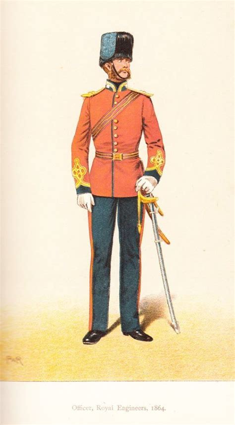 Britishroyal Engineers Officer 1864 From The Records And Badges Of