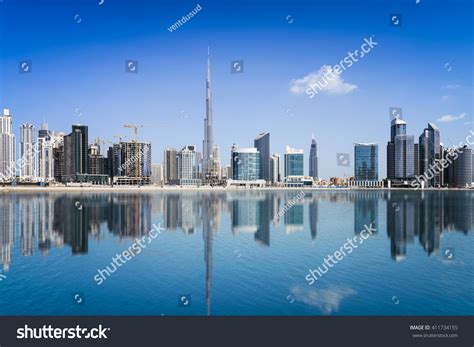 Dubai Skyline United Arab Emirates Stock Photo 411734155