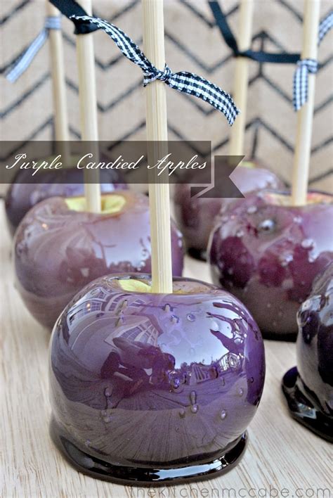 Purple Candied Apples With Tutorial The Kitchen Mccabe