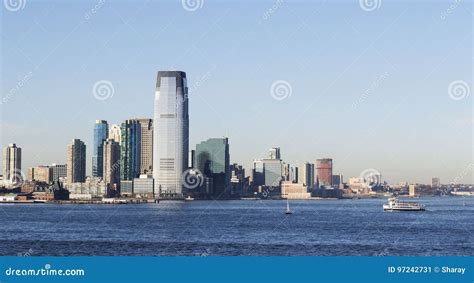 Harbor View New York City Skyline Stock Image Image Of Town Work