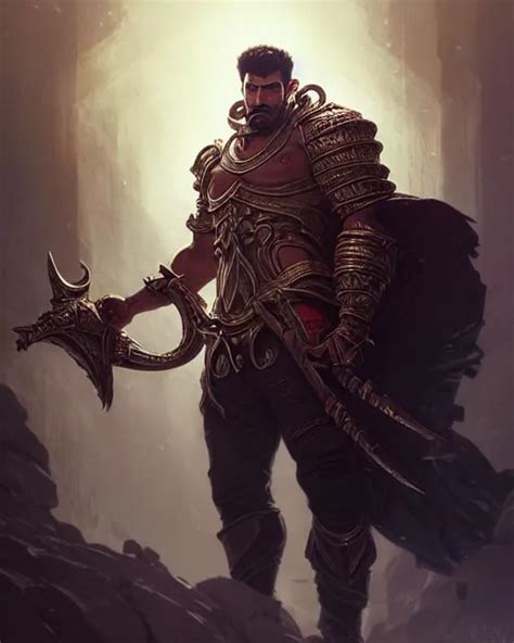 Darius From League Of Legends Character Portrait Stable Diffusion