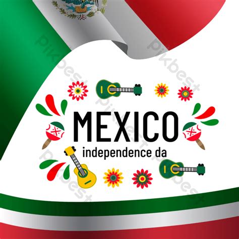 Color Guitar Flag Mexico Independence Day Png Images Psd Free Download Pikbest