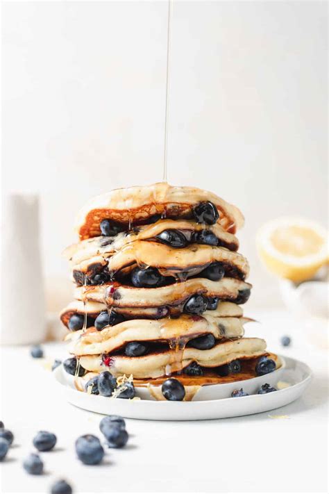 Blueberry Ricotta Pancakes So Fluffy The Cheese Knees