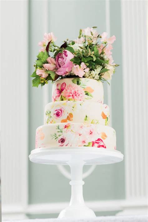 Floral pastel cake hi there! 25 Oh So Pretty Wedding Cakes | Deer Pearl Flowers