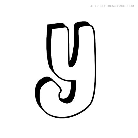 The Letter Y Bubble Drawing Bubble Letters Bubble Letter Y