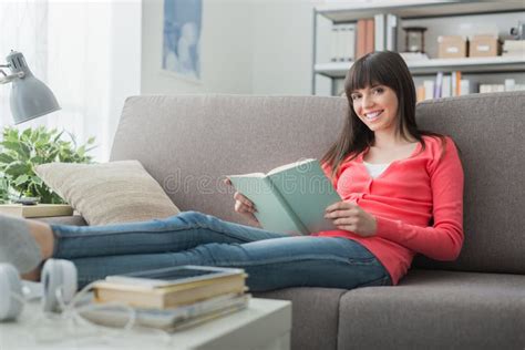 Relaxing With A Book Stock Photo Image Of Expressing 81664662