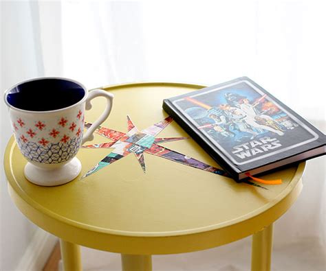 Diy Mid Century Inspired Table Comic Book Style Our Nerd Home