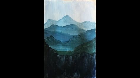 How To Paint Ombre Mountains I Easy Step By Step Tutorial Urban