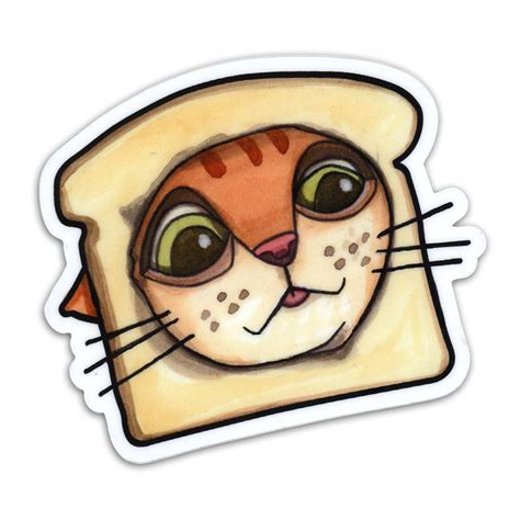Bread Cat Sticker Cat People Press