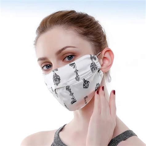 2pcs Easy Breath Face Mask 100 Silk Washable Large Size Etsy