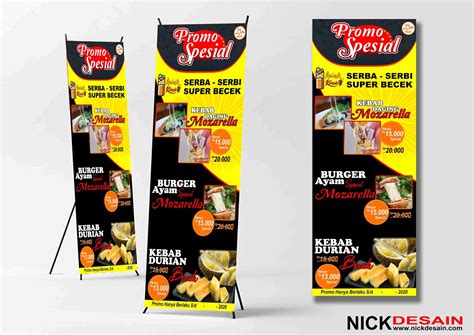Contoh Desain Standing Banner Kebab Turki Percetakan Tanjungbalai