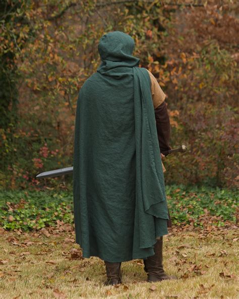 Medieval Ranger Cloak Linen 12 Color Options