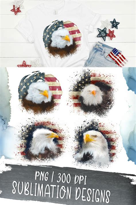 American Eagle Sublimation Designs Th Of July Png Designs