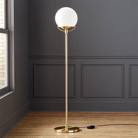 Globe Brass Floor Lamp CB2
