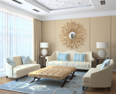 Calm creamy color perfectly affects the psyche, soothes, bears harmony and coziness. 20 Ideen für moderne Wohnzimmer - Einrichtung in neutralen ...