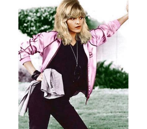 Michelle pfeiffer in grease 2, totally badass and gorgeous. GREASE 2 MOVIE PINK LADIES MICHELLE PFEIFFER JACKET on ...