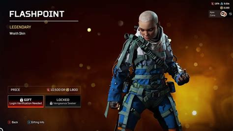 Recolor For The Wraith Flashpoint S17 Store Update Apex Legends
