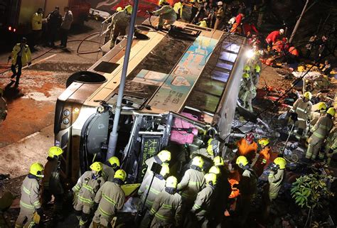 Hong Kong Bus Crash Kills At Least 18 And Injures Over 60 The New