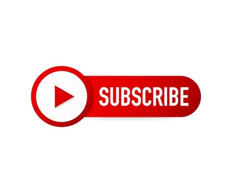 Download Icon Youtube Png Transparent Background Logo Subscribe Button
