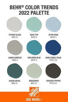 The Behr Color Trend Is Shown In Several Colors