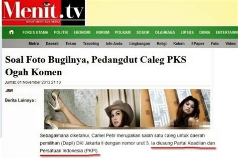 Sukses Bersama Pedangdut Caleg Pks Foto Bugil Ini Data Dari Moslem