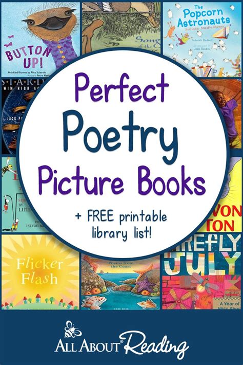 Poetry Picture Books For Kids Free Downloadable List Poetry Books