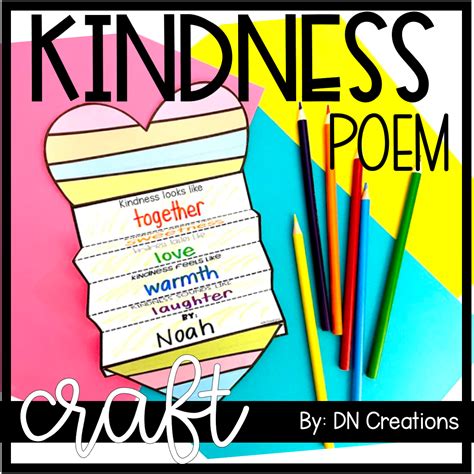 Kindness Poem Craft Classful