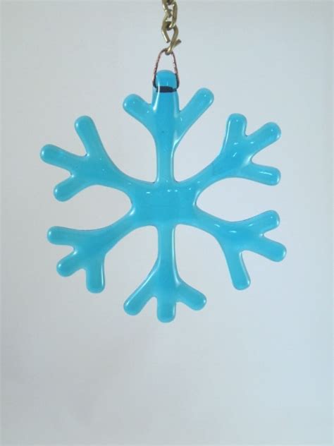 Let It Snow Fused Glass Snowflakes Glass Art By Margot